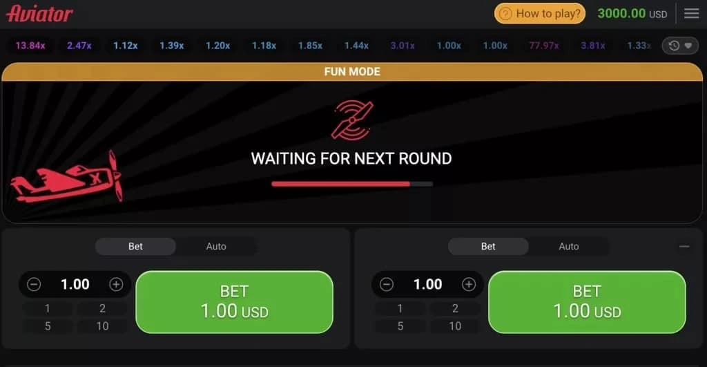 Aviator demo version